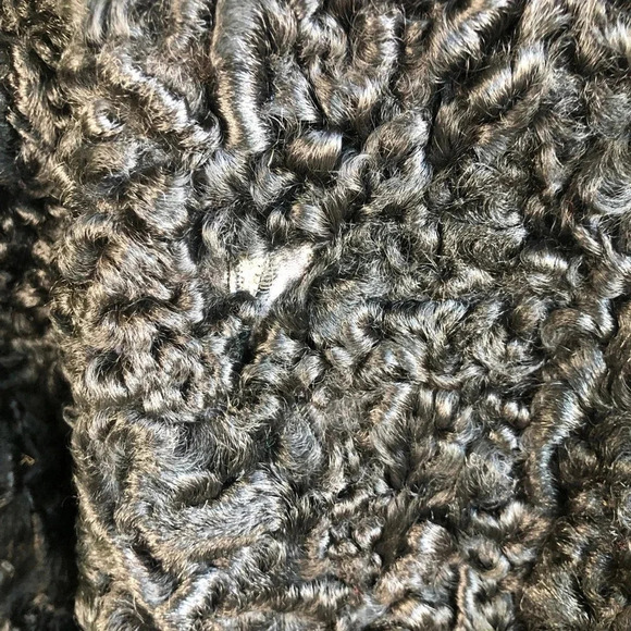 Voula Mitsakou Greek Vintage Genuine Persian Lamb Cropped Opera Jacket - Picture 6 of 9